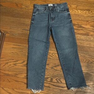 Kensie Medium  Blue Ankle Vintage Luxe  high rise slim straight Jeans